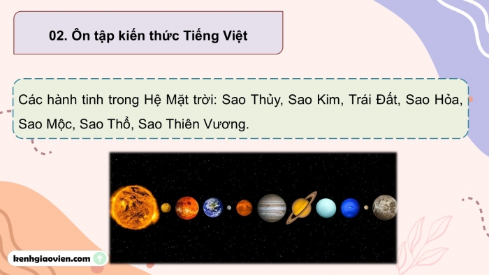 Giáo án PPT dạy thêm Tiếng Việt 5 chân trời bài 5: Bài đọc Bên ngoài Trái Đất. Mở rộng vốn từ Khám phá. Luyện tập tìm ý cho đoạn văn nêu lí do tán thành hoặc phản đối một hiện tượng, sự việc