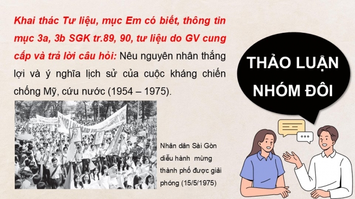 Giáo án điện tử Lịch sử 9 kết nối Bài 17: Việt Nam kháng chiến chống Mỹ, cứu nước, thống nhất đất nước giai đoạn 1965 – 1975 (P5)