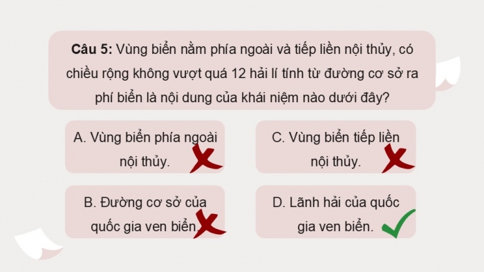 Giáo án điện tử Kinh tế pháp luật 12 chân trời Bài 15: Một số nội dung cơ bản của Công pháp quốc tế về dân cư, lãnh thổ, biên giới quốc gia (P2)