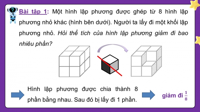 Giáo án PPT dạy thêm Toán 5 Chân trời bài 69: Thể tích của một hình