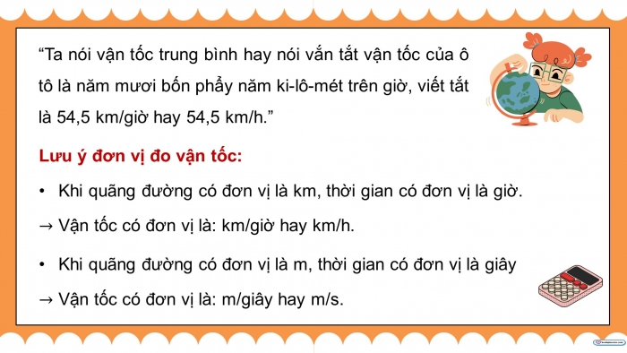 Giáo án điện tử Toán 5 chân trời Bài 83: Vận tốc