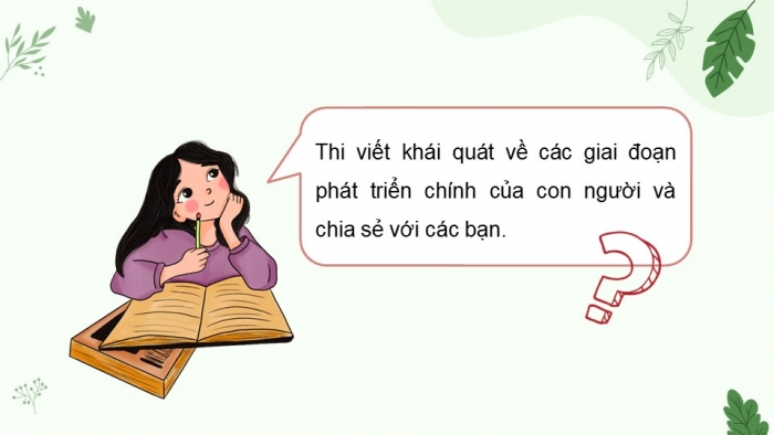 Giáo án điện tử Khoa học 5 chân trời Bài 24: Các giai đoạn phát triển của con người