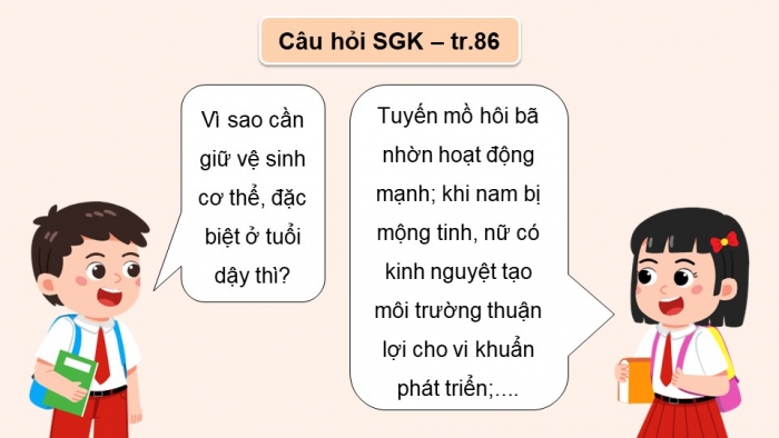 Giáo án điện tử Khoa học 5 chân trời Bài 25: Chăm sóc sức khỏe tuổi dậy thì