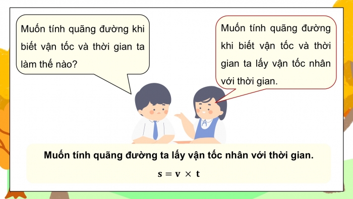 Giáo án điện tử Toán 5 kết nối Bài 60: Quãng đường, thời gian của một chuyển động đều