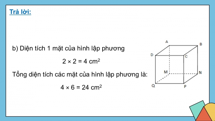 Giáo án PPT dạy thêm Toán 5 Chân trời bài 64: Hình hộp chữ nhật, hình lập phương