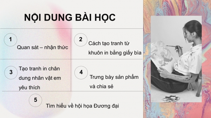 Giáo án điện tử Mĩ thuật 9 chân trời bản 1 Bài 13: Tranh in đương đại