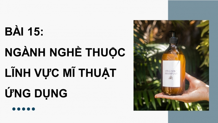 Giáo án điện tử Mĩ thuật 9 chân trời bản 2 Bài 15: Ngành nghề thuộc lĩnh vực Mĩ thuật ứng dụng