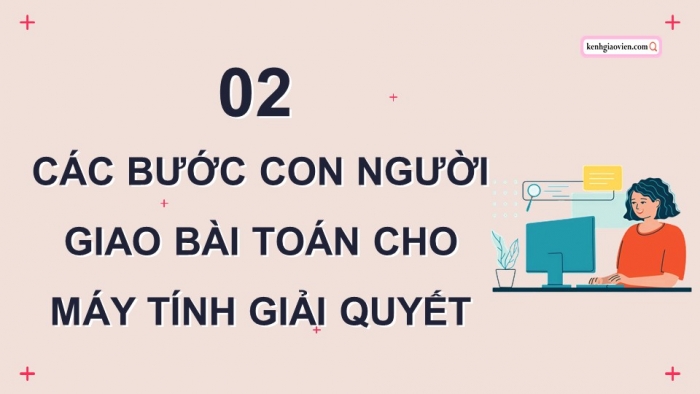 Giáo án điện tử Tin học 9 cánh diều Chủ đề F Bài 1: Các bước giải toán bằng máy tính