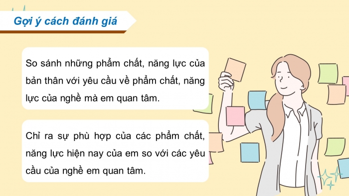 Giáo án điện tử Hoạt động trải nghiệm 9 cánh diều Chủ đề 8 - Hoạt động giáo dục 2: Rèn luyện bản thân theo nghề em quan tâm