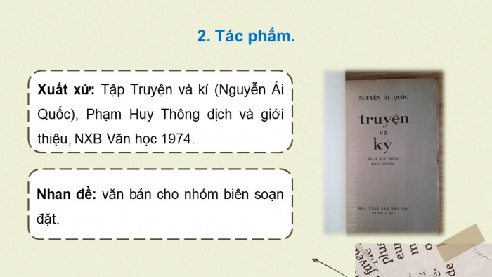 Giáo án điện tử Ngữ văn 12 chân trời Bài 8: Giá trị của tập 