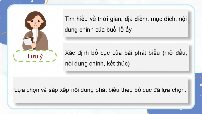 Giáo án điện tử Ngữ văn 12 cánh diều Bài 9: Viết bài phát biểu trong lễ phát động một phong trào hoặc một hoạt động xã hội