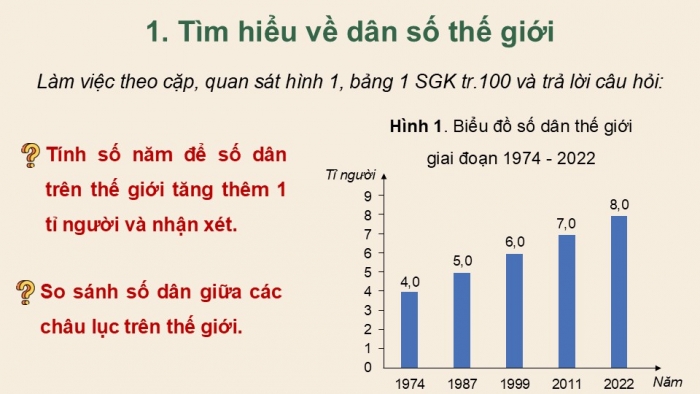 Giáo án điện tử Lịch sử và Địa lí 5 cánh diều Bài 21: Dân số và các chủng tộc trên thế giới