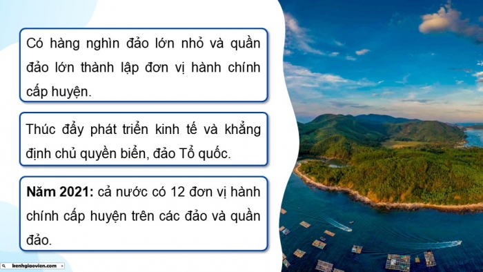 Giáo án điện tử Địa lí 9 chân trời Bài 23: Phát triển tổng hợp kinh tế và bảo vệ tài nguyên, môi trường biển đảo