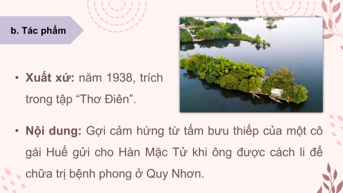 Giáo án PPT dạy thêm Ngữ văn 12 chân trời Bài 6: Đây thôn Vĩ Dạ (Hàn Mặc Tử)