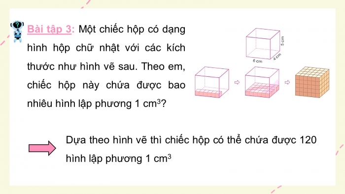 Giáo án PPT dạy thêm Toán 5 Chân trời bài 70: Xăng-ti-mét khối