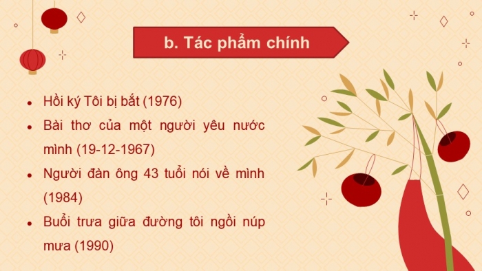 Giáo án điện tử Ngữ văn 12 cánh diều Bài 8: Bài thơ của một người yêu nước mình (Trần Vàng Sao)