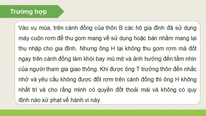 Giáo án điện tử Kinh tế pháp luật 12 cánh diều Bài 14: Quyền và nghĩa vụ của công dân trong bảo vệ môi trường và tài nguyên thiên nhiên