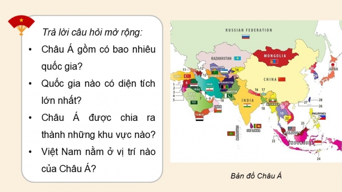 Giáo án điện tử Lịch sử và Địa lí 5 cánh diều Bài 20: Các châu lục và đại dương trên thế giới