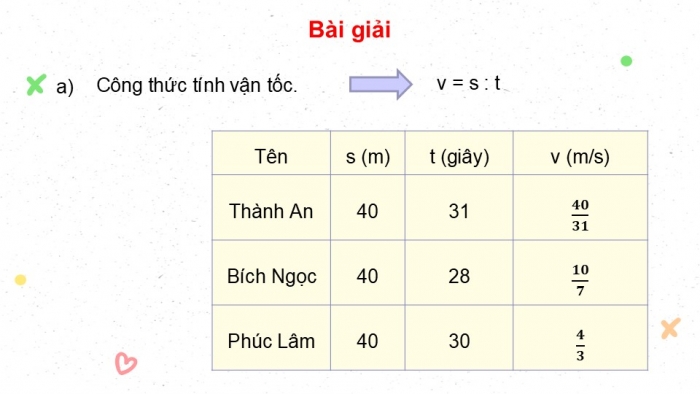 Giáo án điện tử Toán 5 kết nối Bài 61: Thực hành tính toán và ước lượng về vận tốc, quãng đường, thời gian trong chuyển động đều