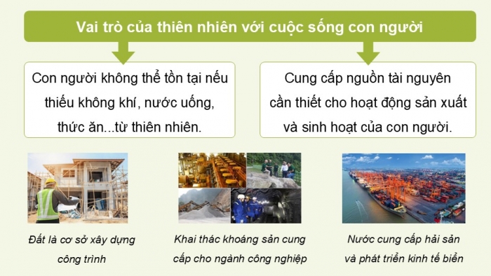 Giáo án điện tử Lịch sử và Địa lí 5 cánh diều Bài 23: Xây dựng thế giới xanh – sạch – đẹp