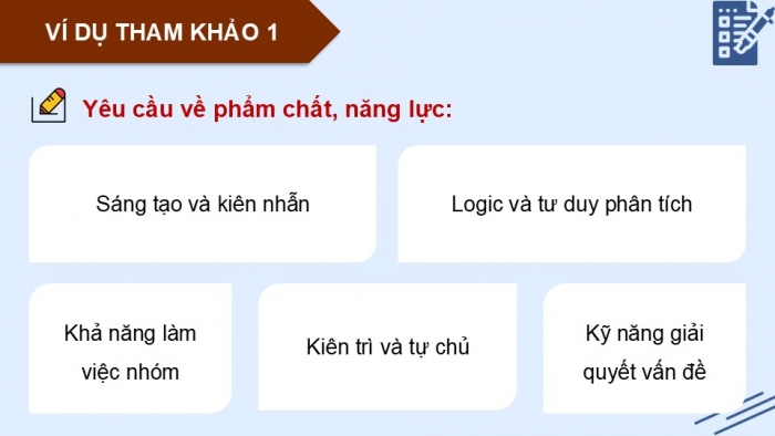 Giáo án điện tử Hoạt động trải nghiệm 12 chân trời bản 2 Chủ đề 8: Quyết định lựa chọn nghề nghiệp cho bản thân (P2)