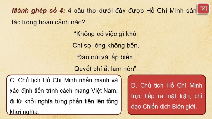 Giáo án điện tử Lịch sử 12 kết nối Bài 16: Hồ Chí Minh - Anh hùng giải phóng dân tộc