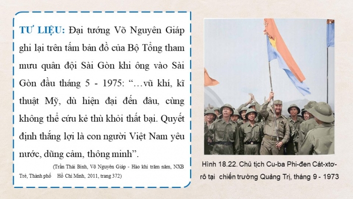 Giáo án điện tử Lịch sử 9 chân trời Bài 18: Việt Nam từ năm 1965 đến năm 1975 (P4)