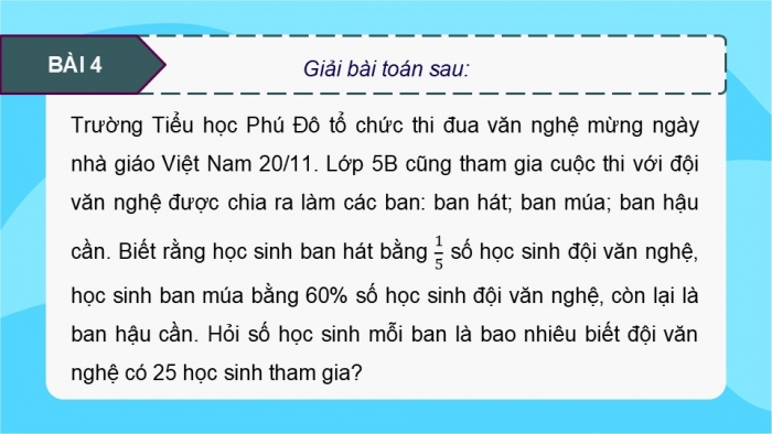 Giáo án PPT dạy thêm Toán 5 Kết nối bài 70: Ôn tập tỉ số, tỉ số phần trăm