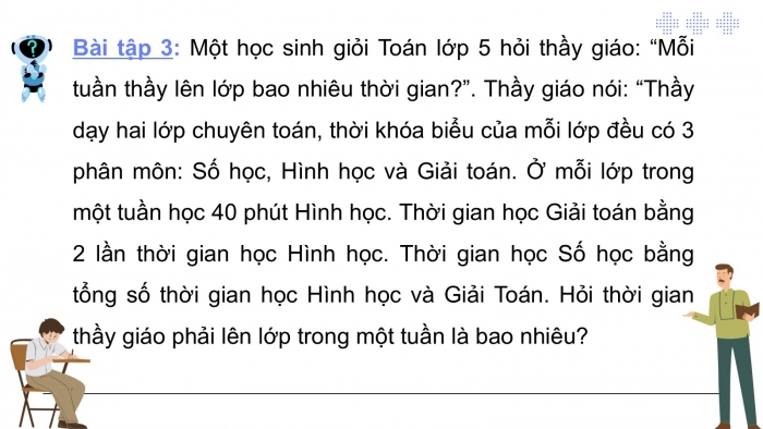 Giáo án PPT dạy thêm Toán 5 Chân trời bài 80: Nhân số đo thời gian