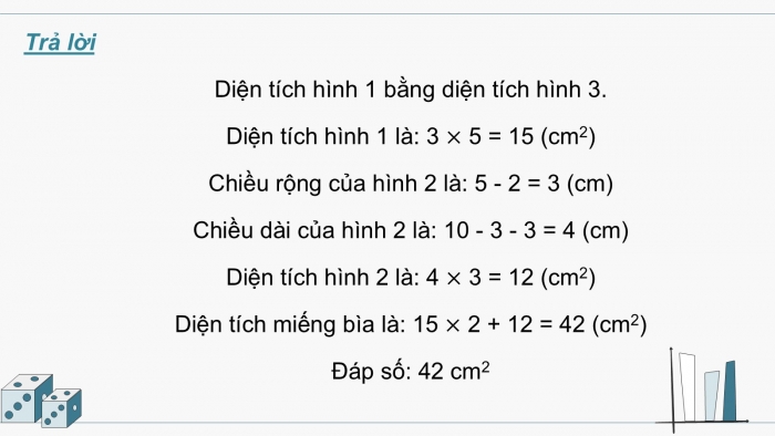 Giáo án PPT dạy thêm Toán 5 Cánh diều bài 57: Luyện tập về tính diện tích