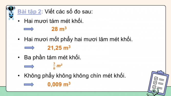 Giáo án PPT dạy thêm Toán 5 Cánh diều bài 64: Mét khối