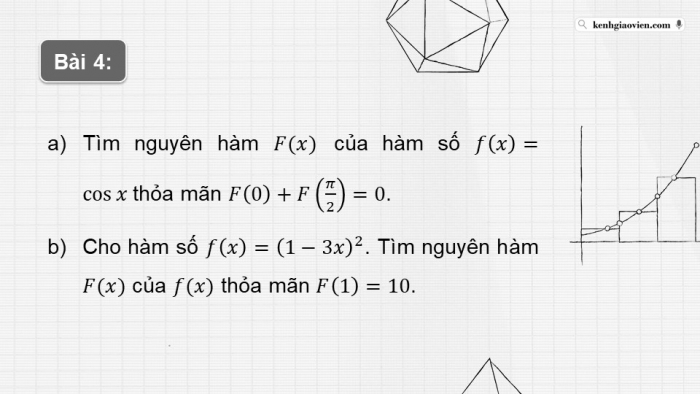 Giáo án PPT dạy thêm Toán 12 kết nối Bài tập cuối chương IV