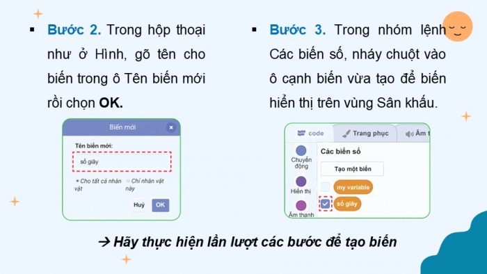 Giáo án điện tử Tin học 5 cánh diều Chủ đề F Bài 9: Biến và cách dùng biến