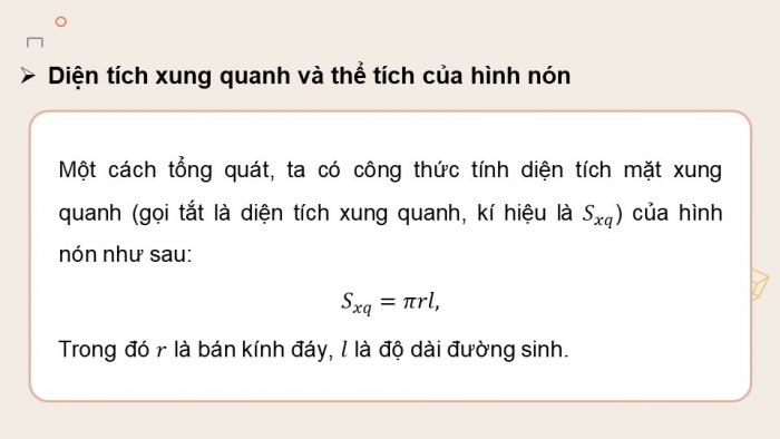 Giáo án PPT dạy thêm Toán 9 Kết nối bài 31: Hình trụ và hình nón