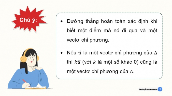 Giáo án PPT dạy thêm Toán 12 kết nối Bài 15: Phương trình đường thẳng trong không gian