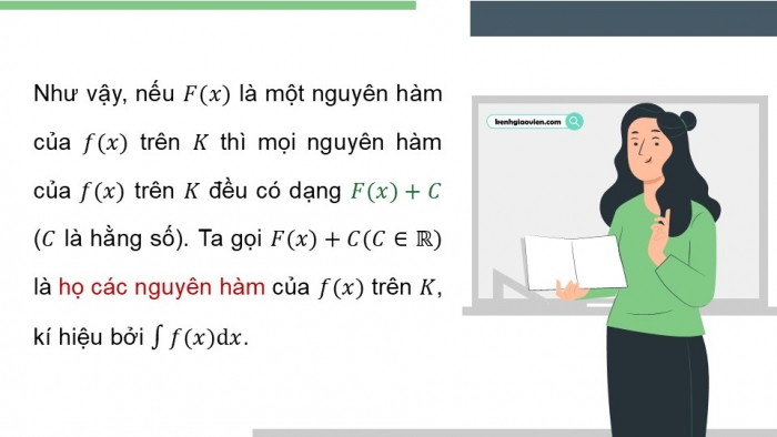 Giáo án PPT dạy thêm Toán 12 chân trời Bài 1: Nguyên hàm