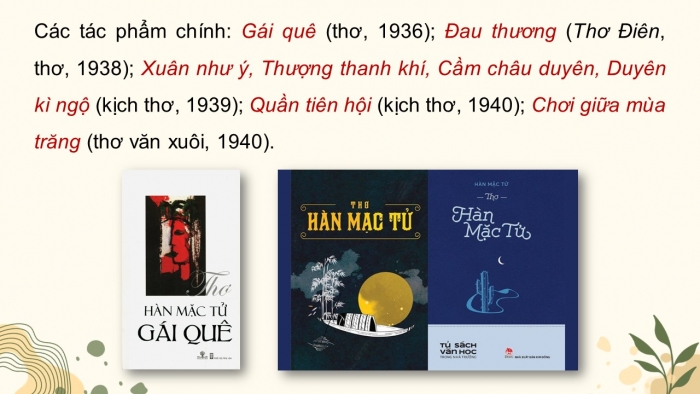 Giáo án PPT dạy thêm Ngữ văn 9 Chân trời bài 10: Mùa xuân chín (Hàn Mặc Tử)