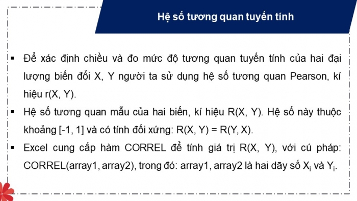 Giáo án điện tử chuyên đề Tin học ứng dụng 12 kết nối Bài 14: Phân tích tương quan