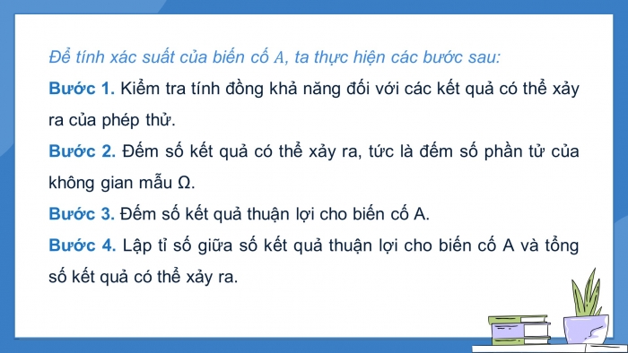 Giáo án PPT dạy thêm Toán 9 Cánh diều Bài 4: Phép thử ngẫu nhiên và không gian mẫu. Xác suất của biến cố