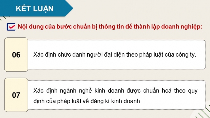 Giáo án điện tử chuyên đề Kinh tế pháp luật 10 kết nối Bài 5: Tổ chức, hoạt động của doanh nghiệp nhỏ