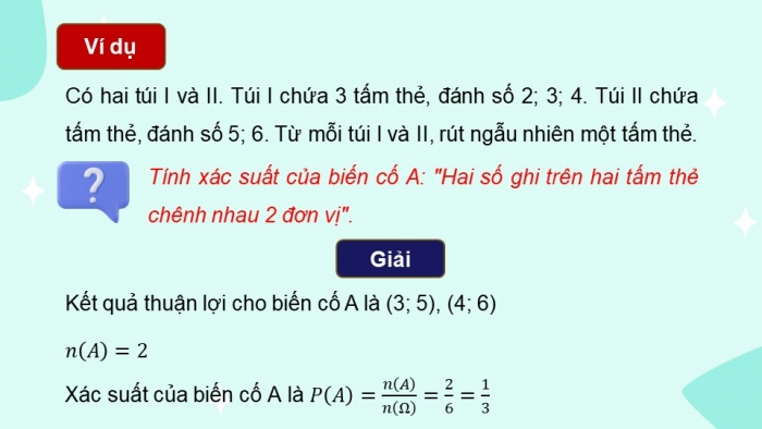 Giáo án PPT dạy thêm Toán 9 Chân trời bài 2: Xác suất của biến cố