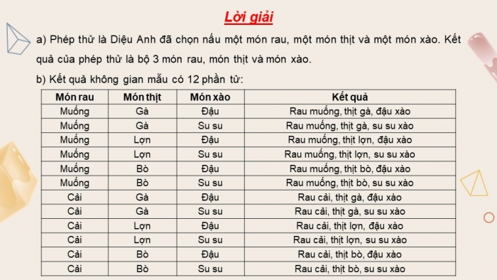 Giáo án PPT dạy thêm Toán 9 Chân trời bài tập cuối chương 8