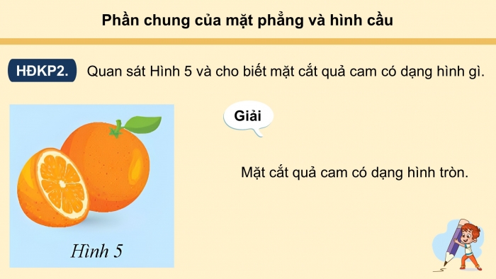 Giáo án điện tử Toán 9 chân trời Bài 3: Hình cầu