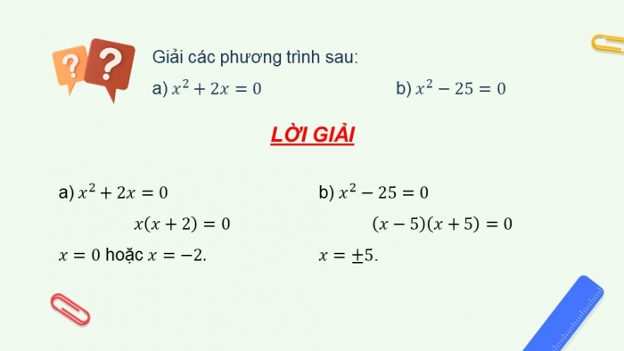 Giáo án PPT dạy thêm Toán 9 Chân trời bài 2: Phương trình bậc hai một ẩn