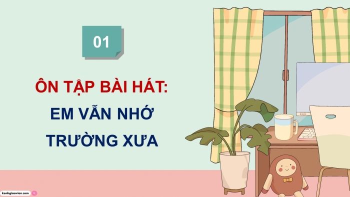 Giáo án điện tử Âm nhạc 5 cánh diều Tiết 32: Ôn tập bài hát Em vẫn nhớ trường xưa, Nhạc cụ Nhạc cụ thể hiện tiết tấu – Nhạc cụ thể hiện giai điệu