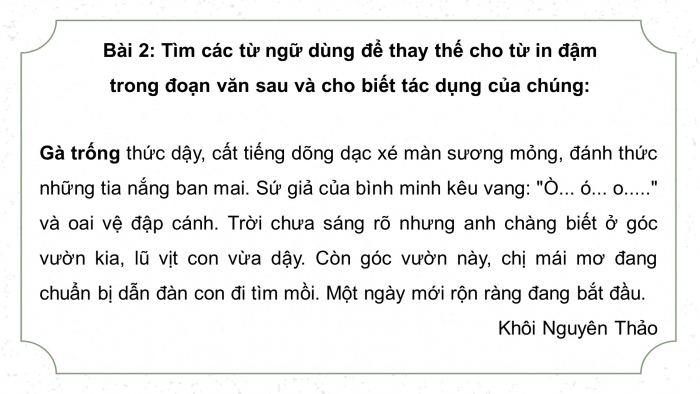 Giáo án điện tử Tiếng Việt 5 chân trời Bài 4: Liên kết các câu trong đoạn văn bằng cách thay thế từ ngữ