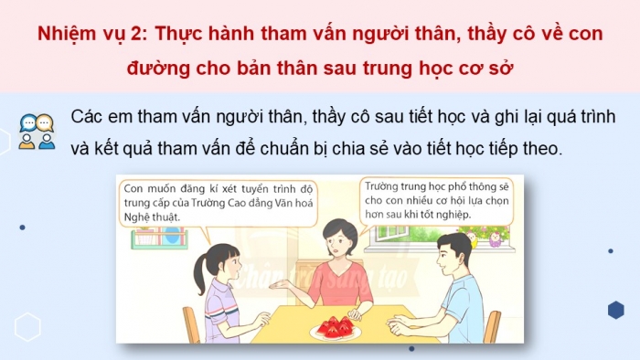 Giáo án điện tử Hoạt động trải nghiệm 9 chân trời bản 2 Chủ đề 8 Tuần 32