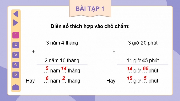 Giáo án PPT dạy thêm Toán 5 Kết nối bài 57: Cộng, trừ số đo thời gian