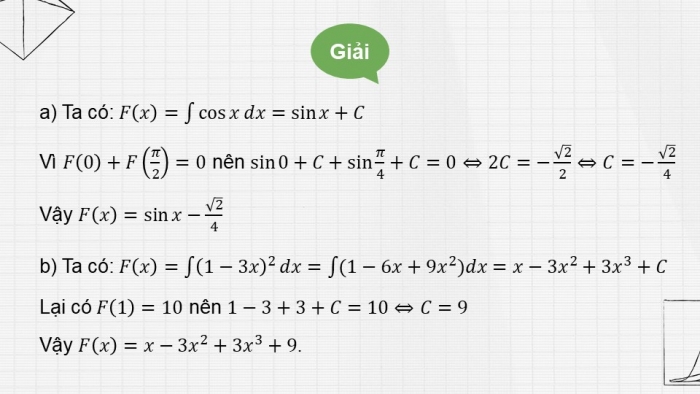 Giáo án PPT dạy thêm Toán 12 kết nối Bài tập cuối chương IV