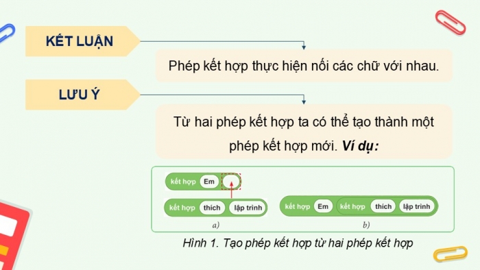 Giáo án điện tử Tin học 5 cánh diều Chủ đề F Bài 10: Các phép toán số học cơ bản và phép kết hợp